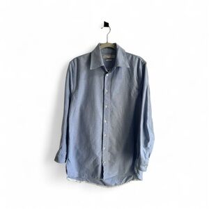 Zara the oversized shirt women’s Sky Blue Button Down Shirt size M